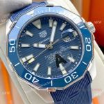 AAA Replica Tag Heuer Aquaracer Calibre 5 Blue Rubber Strap Watches